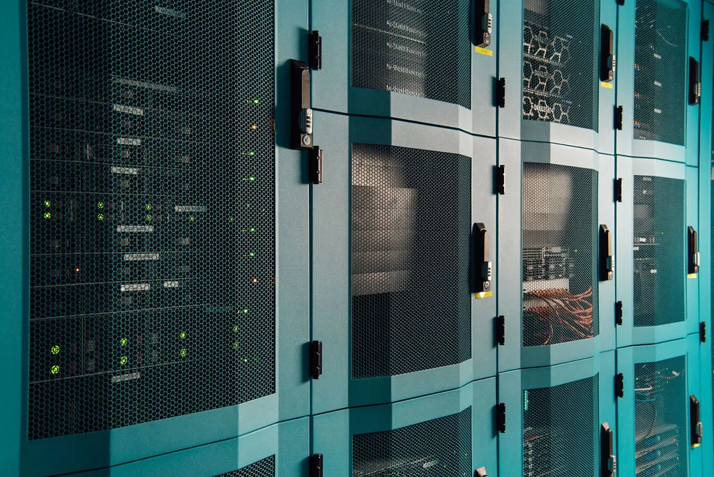 Locked Server Cabinet